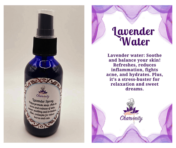 Lavender Water – Skin-Soothing & Calming Mist – 2 oz
